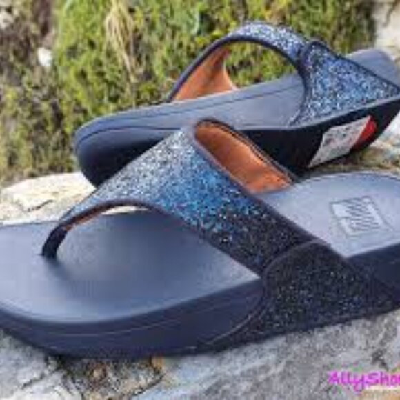 LULU  Glitter Toe-Post Sandals - Picture 2 of 3